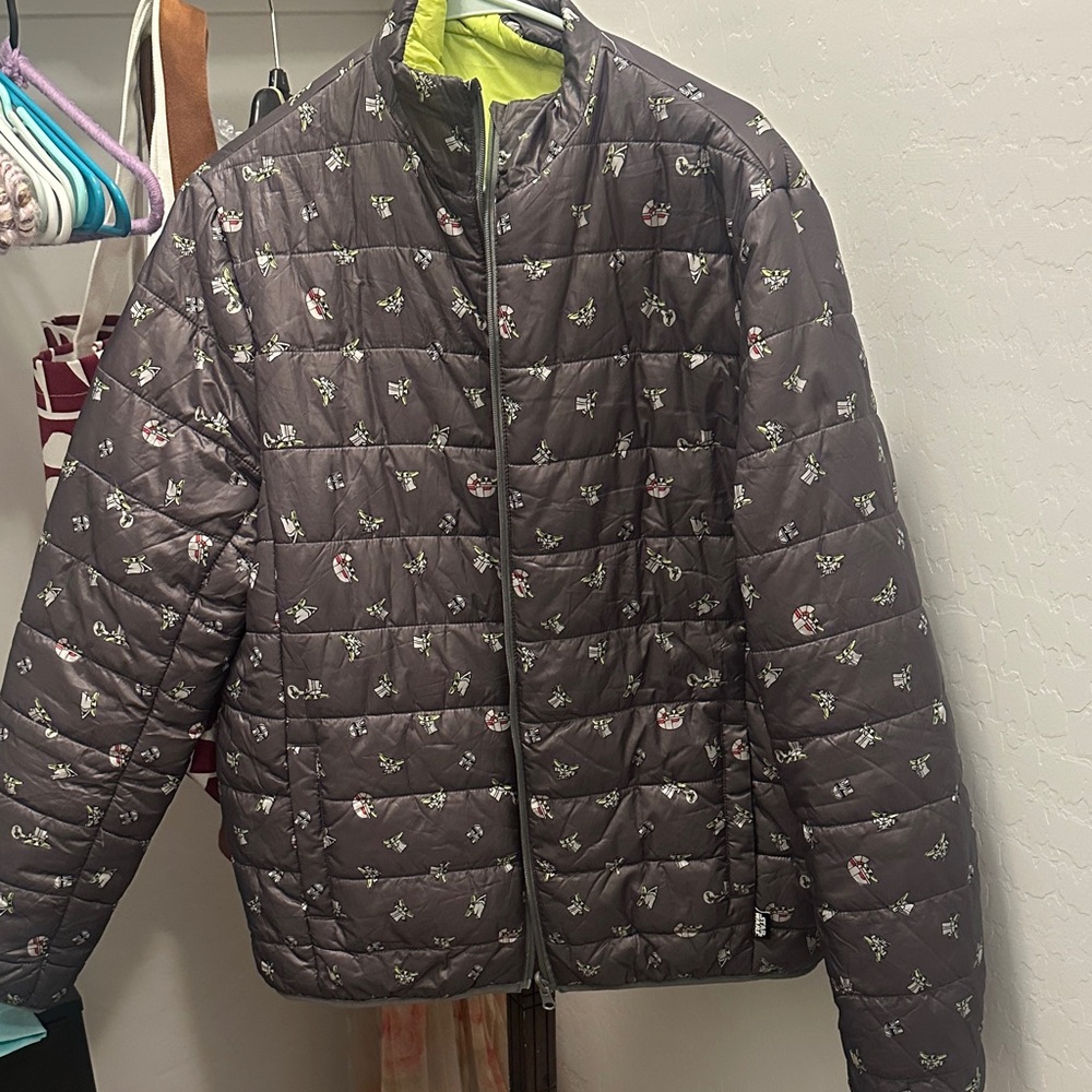 Grogu (Baby Yoda) Patterned Quilted Puffer Jacket